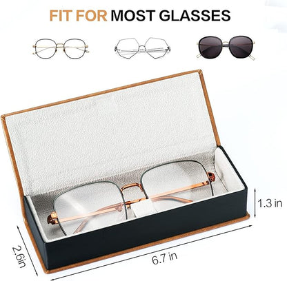 Vemiss Hard Shell Eyeglass Cases, Lightweight Portable Glasses Case for Women Men