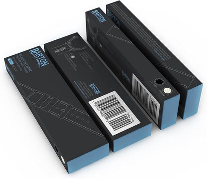 BARTON WATCH BANDS - Top Grain Leather Watch Bands Compatible with Apple Watch Models - 1, 2, 3, 4, 5, 6, 7, 8, 9, 10, SE, Ultra & Ultra 2