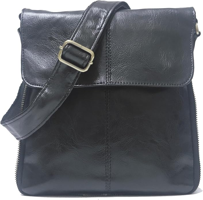 Mens Crossbody Bag, Leather Messenger Shoulder Bag for Women Men Purse Travel Work Business | Leather, Messenger, Purse, Travel, Work, Business