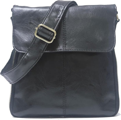 Mens Crossbody Bag, Leather Messenger Shoulder Bag for Women Men Purse Travel Work Business | Leather, Messenger, Purse, Travel, Work, Business