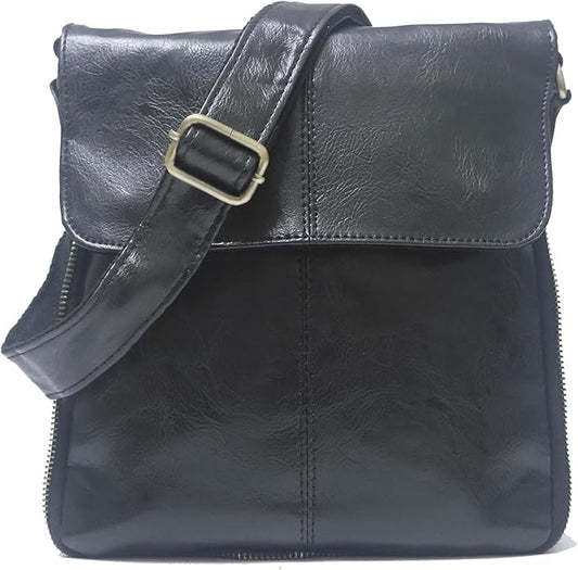 Mens Crossbody Bag, Leather Messenger Shoulder Bag for Women Men Purse Travel Work Business | Leather, Messenger, Purse, Travel, Work, Business