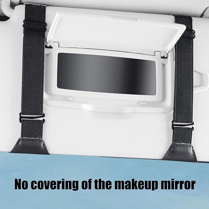 Car Sunvisor Organizers Feature Build in Sunglasses Holder and Card Slots for Document Storage Leather Materials Easy in
