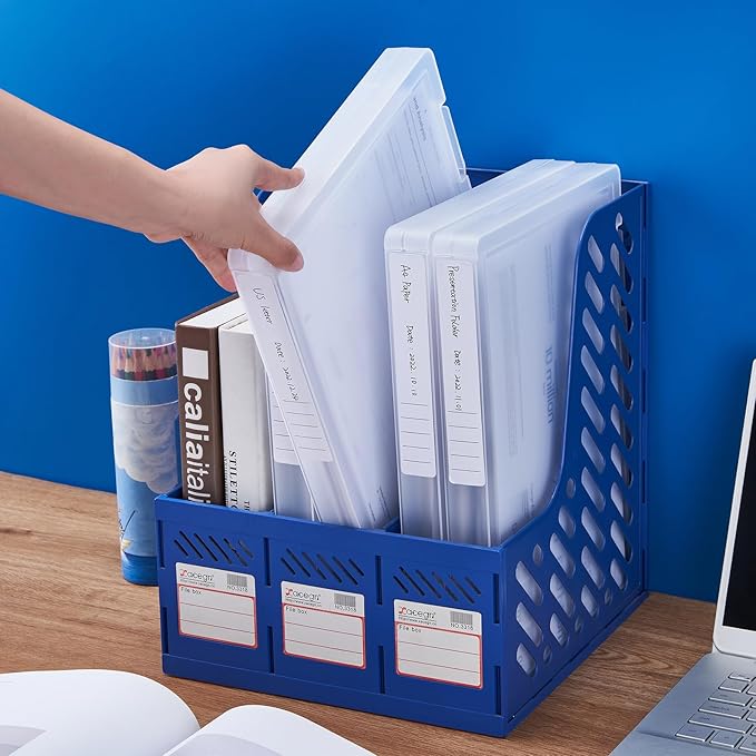 Large A4 Paper Storage Box 6 Pcs, 8.5 x 11 Project Case for US letter, Thick Scrapbook Storage Boxes Craft Storage Box Art Supplies Storage and Organization (12.59 x 9.45 x 1.18 inches)