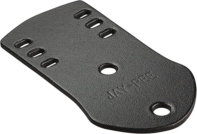 Jay-Pee Police Citation Bar and Badge Holder Three Bars Genuine Leather Black
