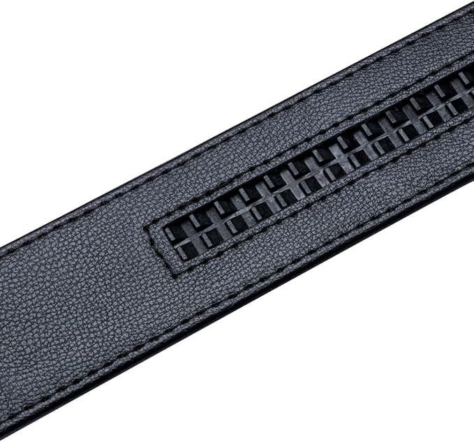 Barry.Wang Mens Belts Leather Ratchet Automatic Buckle Slide Click 1 3/8" Designer Dress Fashion Classic Casual Work Business