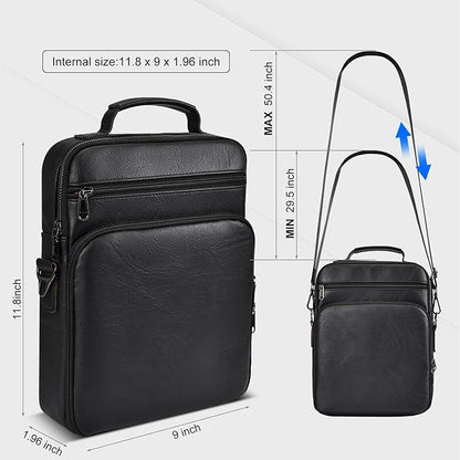 Crossbody Bags for Women and Men, Medium Leather Ladies Shoulder Cross body Bag Sling Travel Purses Handbags