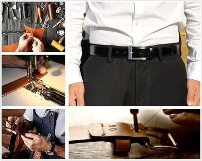 KM Legend Mens Genuine Leather Dress - Classic & Fashion For Work Business And Casual Belt