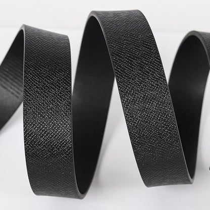 Aurolran Men&Womens Leather Dress Belt Business Automatic Buckle Belt Color-Black Silver Gold