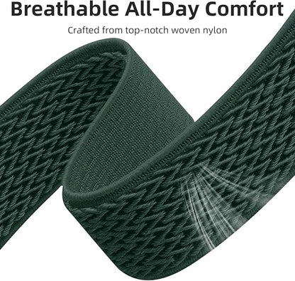 GEAK 18mm Quick Release Replacement Wristband Compatible with Garmin Venu 4 Watch Band 41mm, Soft Nylon Breathable Sport Strap for Venu 2S 3S/Vivoactive 4S Watch Band/Forerunner 265s/255s Men Women