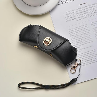 Vintage Leather Sunglasses Case, Portable Protective Case for Glasses Unisex Glasses Pouch Spectacles Organizer