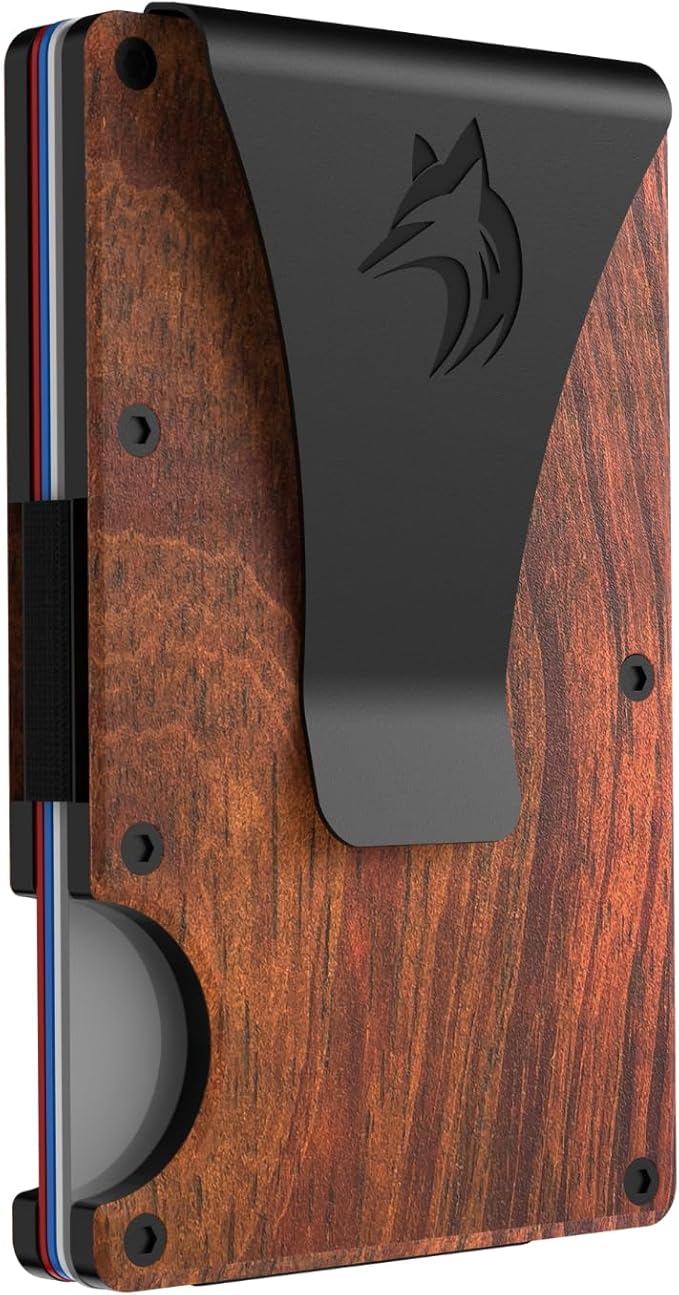 TRAVELINGO Slim RFID Blocking Wallet For Men - Light Weight, Durable & Compact- Minimalist Wallet With Money Clip (Walnut)