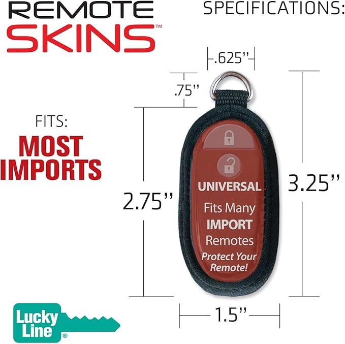 Lucky Line Flexible Remote Skin, Universal, 1 Pack (49001) , Black