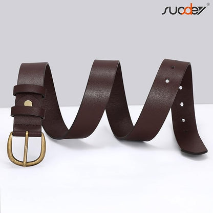 SUOSDEY Womens Casual Leather Belt for Jeans Dress Pants,Fashion Ladies Waist Belt
