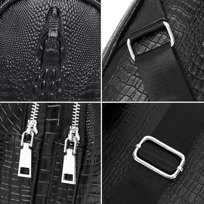 KPYWZER Vintage Leather Sling Bag Backpack for Men Crossbody Shoulder Chest DayPack Backpacks