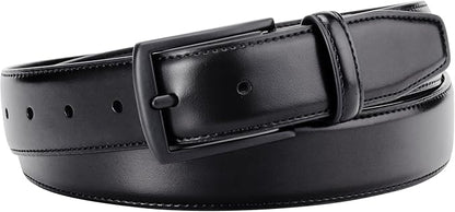 KM Legend Mens Leather Dress Belt for Work Business and Casual