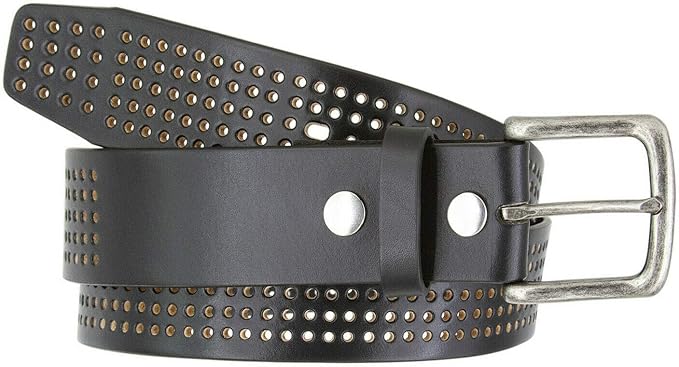 Western Floral Engraved Embossed Tooled Genuine Leather Belt Strap or Belt 1-1/2"(38mm) Wide, Multi-Style Options