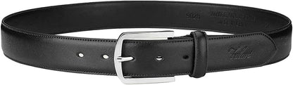 Falari Men Genuine Leather Casual Dress Belt With Single Prong Buckle, Classic Style Belt