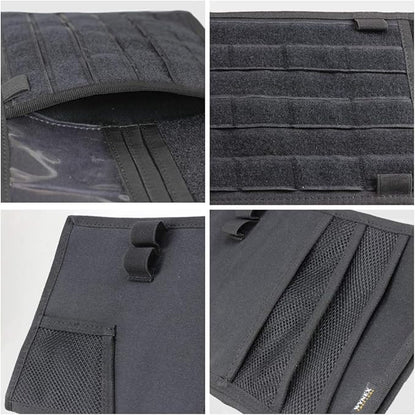 WYNEX Tactical Car Visor Organizer with Double-Sided MOLLE Panel, Universal Vehicle Sun Visor Storage for Essentials & Gear, Compatible with Cars, Pickup Trucks, Vans, SUVs