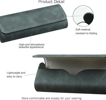 VisionGlobal Hard Shell Eyeglass Case for Eyeglasses and Sunglasses for Men/Women and Kids
