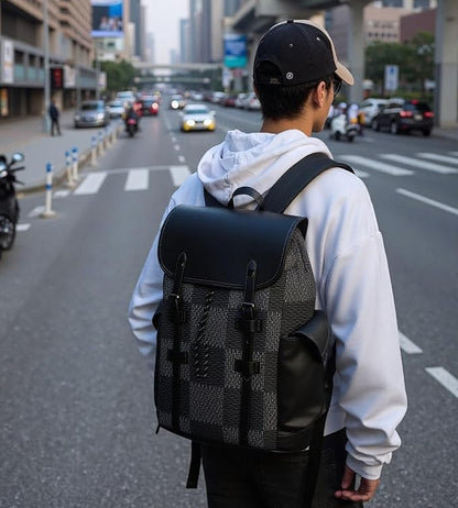 KingTo Laptop Backpack for Men Luxury Anti-Theft Travel Backpack Casual Business Waterproofing Computer Bag (B-Gray)