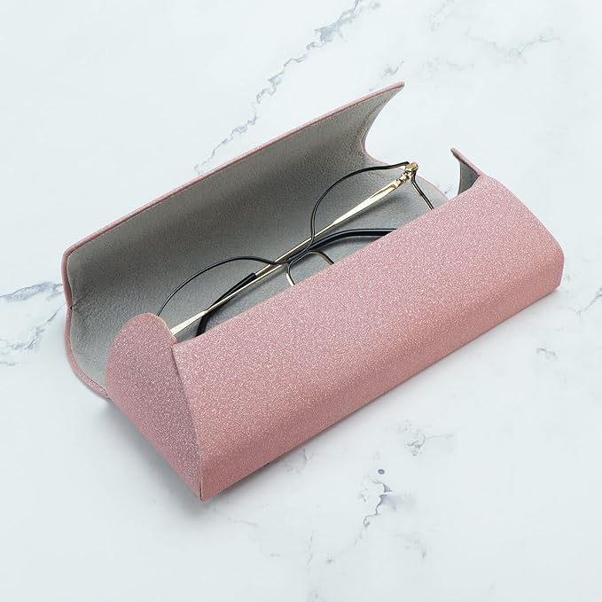 VisionGlobal Hard Shell Eyeglass Case for Eyeglasses and Sunglasses for Men/Women and Kids