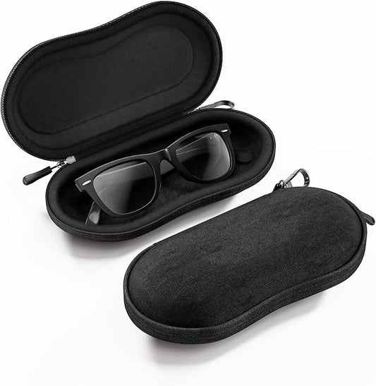 ProCase Sunglasses Case, Hard EVA Shell Shockproof Eyeglass Case for Men Women with Metal Hanging Hook and Velvet Lining, Travel Zipper Sport Glasses Holder Organizer for Gifts- Darkgrey
