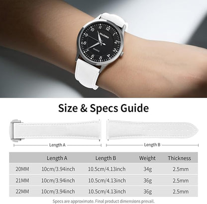 ULLCHRO Watch Strap Watch Band 20mm 22mm Man Waterproof Quick Release Bands Sport Replacement Strap Soft FKM Rubber Watchband