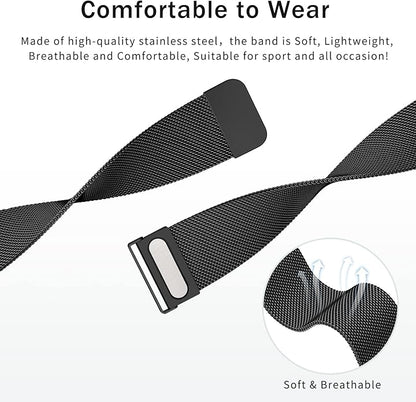 Meliya Metal Watch Bands, 20mm 22mm Quick Release Watch Strap, Stainless Steel Mesh Replacement band for Women Men