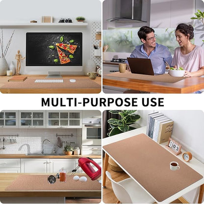 Bloss Gold Desk Mat 31.5x15.7 Inches, Desk Matt for Desktop, Waterproof Large Desk Pad, Computer Mat for Office/Home/Decor/Christmas Desk Mat