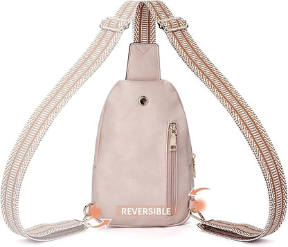 BOSTANTEN Small Sling Bag for Women Leather Crossbody Bags Fanny Pack Chest Bag for Travel