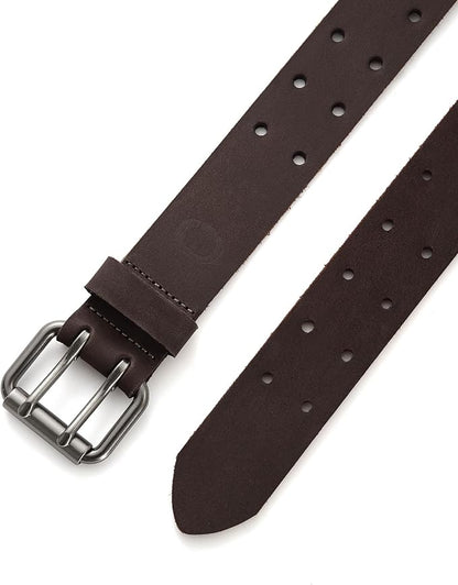 CHAOREN Work Belts for Men Heavy Duty - 1.5" Full Grain Leather Belt Casual - Fully Adjustable, Double Prong