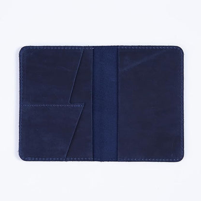 INCARNE Leather Passport Holder for Travel - Passport Case - Passport Wallet for Men - Passport Cover for Women Sleeve Protector - Travel Essentials Vacation Luggage Travel Gifts - Vintage Blue