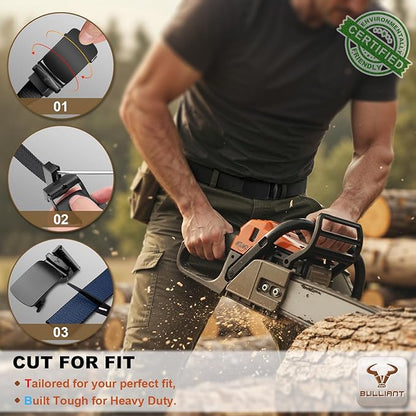 BULLIANT Men Belt-Reversible Ratchet Belt Stretchable for Gift Men Work Casual Golf 1 3/8"-Cut For Fit -2 In 1Belt