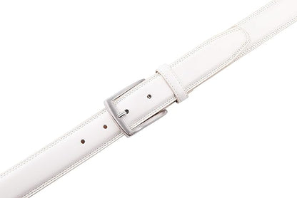 Fabio Valenti Genuine Leather Dress Belts For Men - Mens Belt For Suits, Jeans, Uniform With Single Prong Buckle