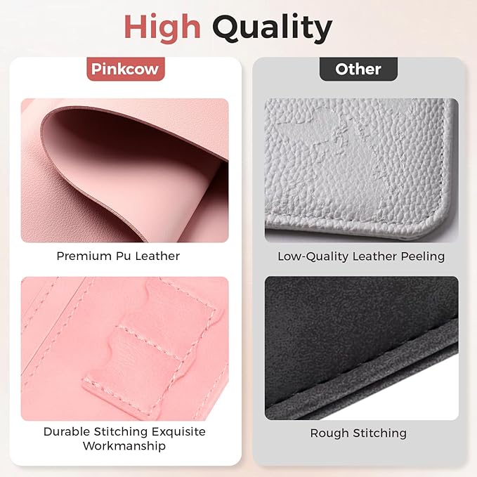 Passport Holder for Travel Women Men - Passport Cover Wallet with Airtag Slot - RFID Blocking PU Leather Passport Holder Case with Card Holder, Pen Slot - Pink