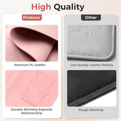 Passport Holder for Travel Women Men - Passport Cover Wallet with Airtag Slot - RFID Blocking PU Leather Passport Holder Case with Card Holder, Pen Slot - Pink