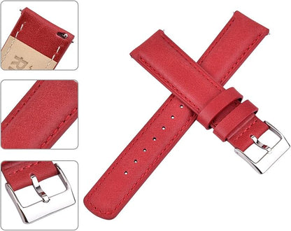 Ritche Christmas Gift Quick Release Leather Watch Bands Genuine Watch Straps for Men Women Top Grain Leather Watch Strap, White Elephant Gifts, Stocking Stuffers for Men, Father's Day gifts