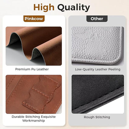 Passport Holder for Travel Women Men - Passport Cover Wallet with Airtag Slot - RFID Blocking PU Leather Passport Holder Case with Card Holder, Pen Slot - Brown