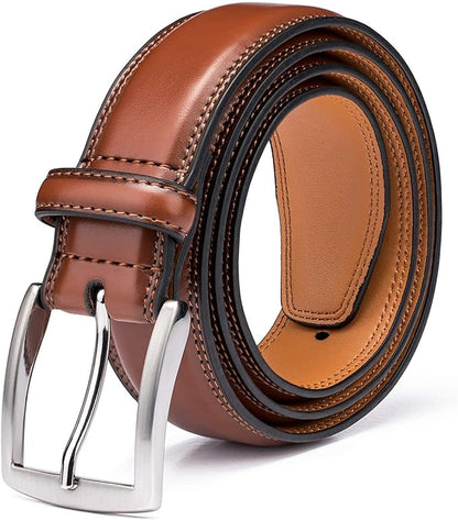 KM Legend Mens Genuine Leather Dress - Classic & Fashion For Work Business And Casual Belt