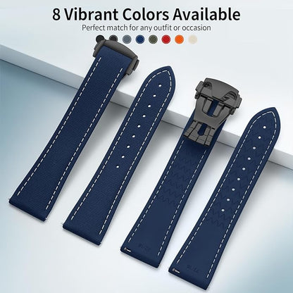 ULLCHRO Watch Strap Watch Band 20mm 22mm Man Waterproof Quick Release Bands Sport Replacement Strap Soft FKM Rubber Watchband