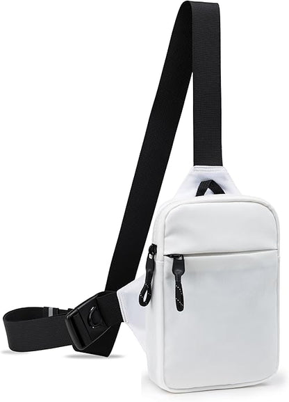 higouta Mini Sling Bag for Men Women, Small Crossbody Casual Utility Chest Phone Bag for Travel Workout