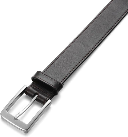 MILORDE Men's Genuine Leather Dress Belt, Handmade, 100% Cow Leather, Fashion & Classic Designs for Work Business and Casual