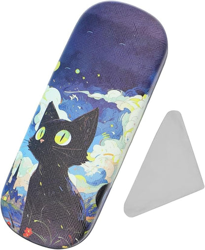 PERFECTSIGHT Hard Shell Eyeglasses Case, PU Leather Protective Glasses Case, Cute Eyeglass Case for Women Men Girls