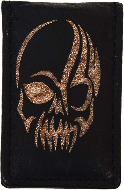 LB LEATHERBOSS Men's New Leather Strong Magnetic Money Clip