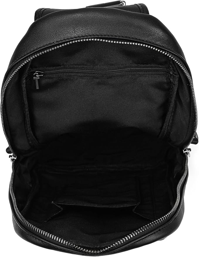 Genuine Leather Sling Bag Multi-pocket Chest Bag for Men Hiking Travel Daypack
