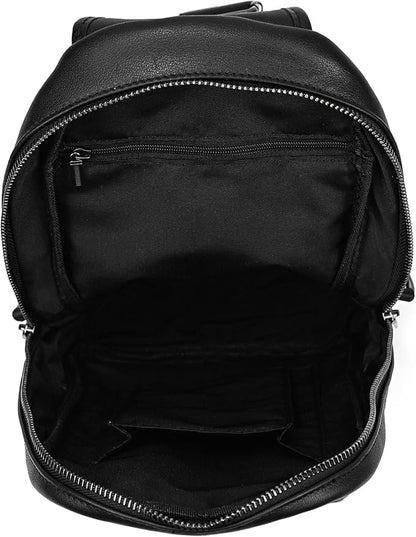 Genuine Leather Sling Bag Multi-pocket Chest Bag for Men Hiking Travel Daypack