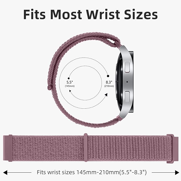 DaQin 22mm 20mm 18mm Quick Release Watch Band Compatible with Garmin Venu 3 2/Forerunner 255 265 955/Vivoactive 5 6 4 3, Nylon Watch Straps Adjustable Sport Replacement for Samsung Galaxy Watch 7 6 5 4/3 45mm/Galaxy Watch 46mm Men Women, 3 Packs