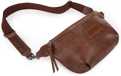 Wrangler Large Fanny Packs for Women Waist Bag Travel Belt Bags Crossbody Sling Purse
