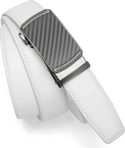 CHAOREN Mens Belt Leather Ratchet Belt - Customizable Fit, Effortless Style (35mm)