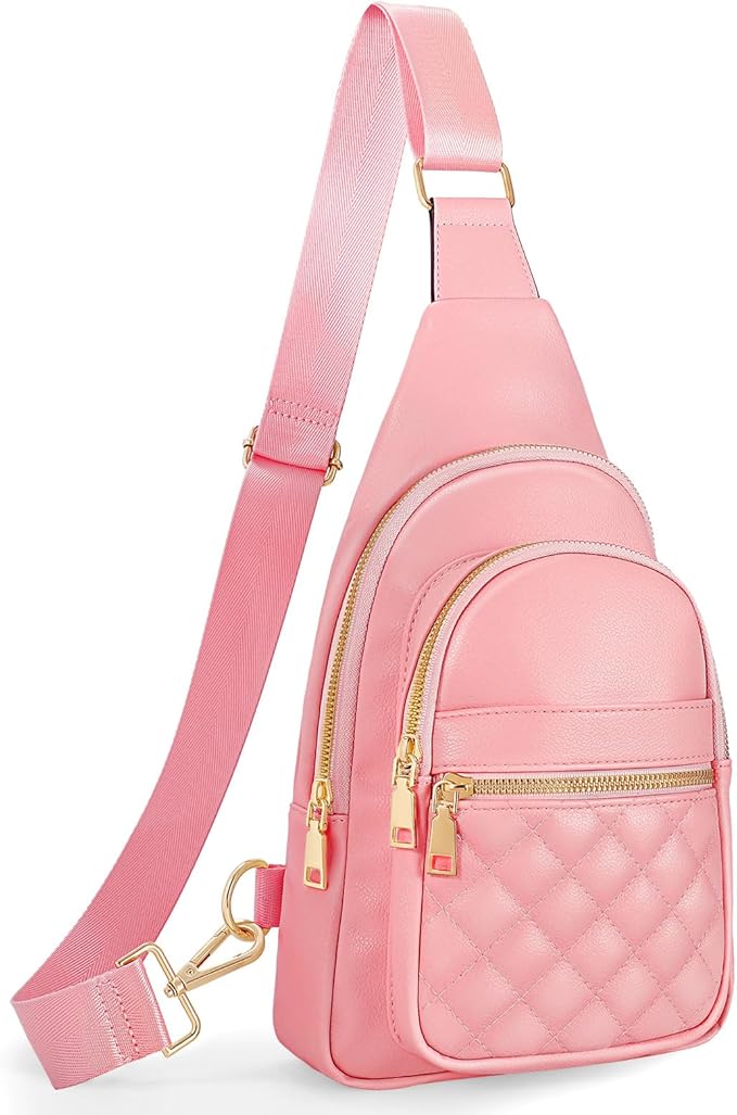 Sling Bag for Women Crossbody Leather Fanny Packs Chest Bag Fashion Sling Backpack Travel JASGOOD